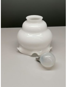 Paralume Vetro per Lampada Applique abat-jour Bianco