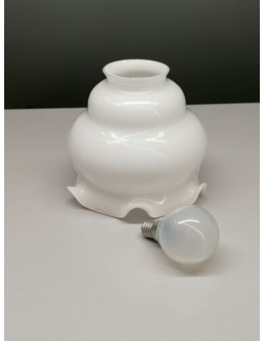 Paralume Vetro per Lampada Applique abat-jour Bianco