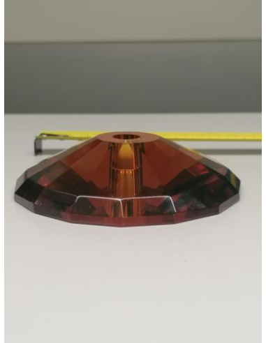 Vetro Bobeches Ambra