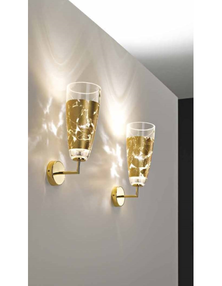 FLUTE 1 - Applique in Vetro Ø. 120 mm