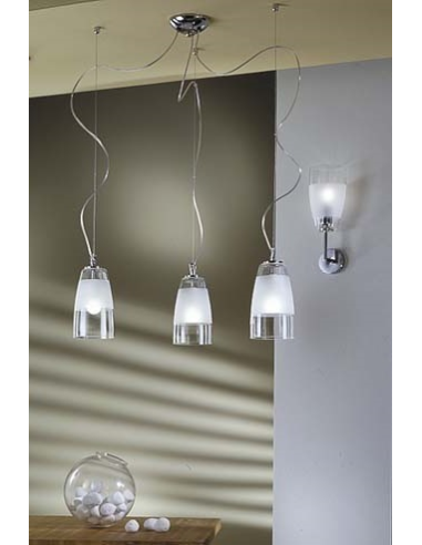 FLUTE 1 - Applique in Vetro Ø. 120 mm