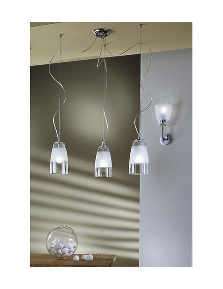 FLUTE 1 - Applique in Vetro Ø. 120 mm