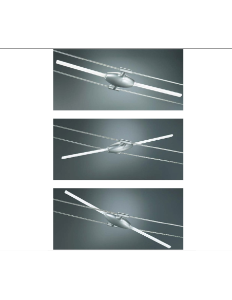 DUPLEX C2 - Lampada Led Sistema Cavi 230 V