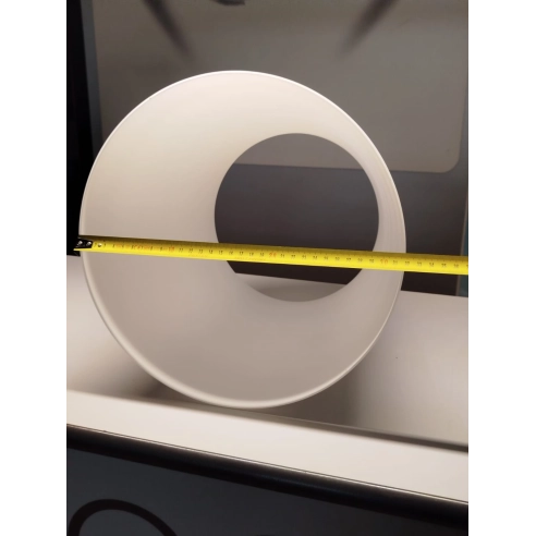 Diffusore a tronco di cono in vetro Soffiato Opale tipo FONTANA 1853 Media Ø. 32cm