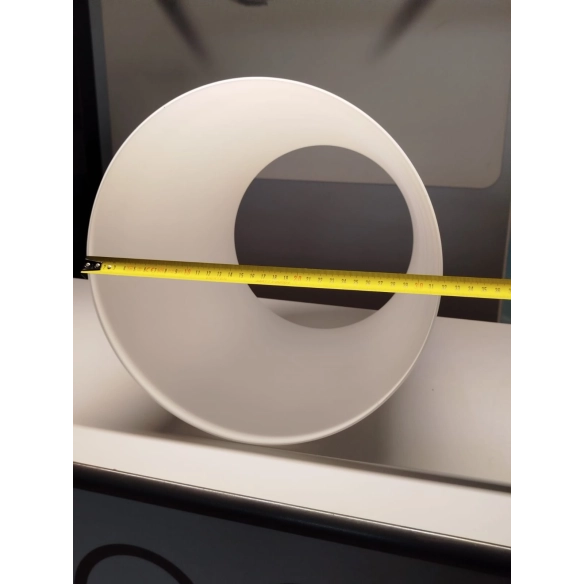 Diffusore a tronco di cono in vetro Soffiato Opale tipo FONTANA 1853 Media Ø. 32cm