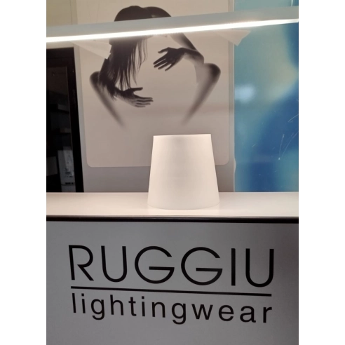 Diffusore a tronco di cono in vetro Soffiato Opale tipo FONTANA 1853 Media Ø. 32cm