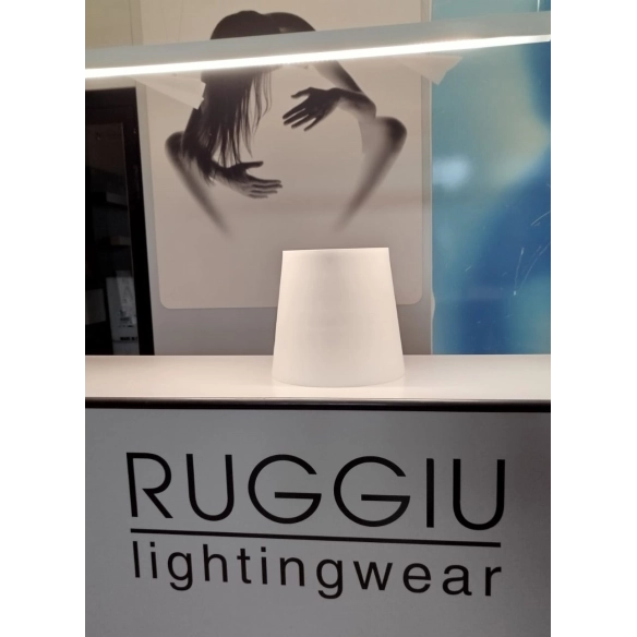 Diffusore a tronco di cono in vetro Soffiato Opale tipo FONTANA 1853 Media Ø. 32cm