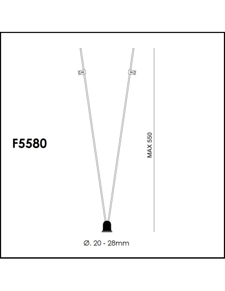 Sospensione per Diffusori per Sistema a Cavi 12V