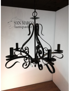 ROCCA - Lampadario in Ferro Battuto 2